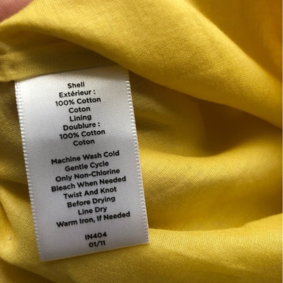 Talbots Yellow Ruffled Tank Top - Picture 3 of 6